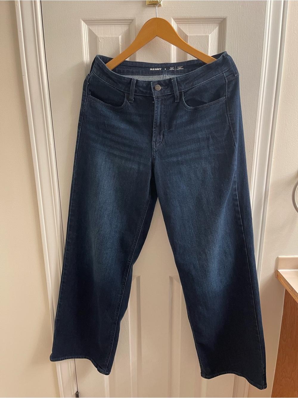 Old Navy Women's Dark Indigo Wide-Leg Jeans